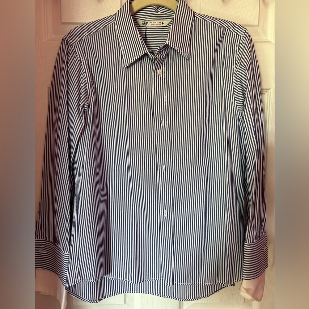 Zara. Button down female shirt